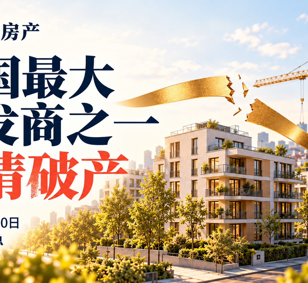 德国最大开发商之一申请破产，住宅项目与资金压力AI示意图